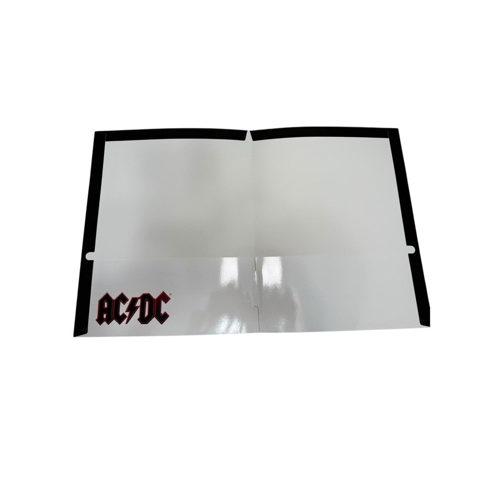 Vintage AC/DC‎ Rock Band Portfolio Binder 11.81" x 9.35" BACK IN 'BLACK ICE' - Picture 5 of 5
